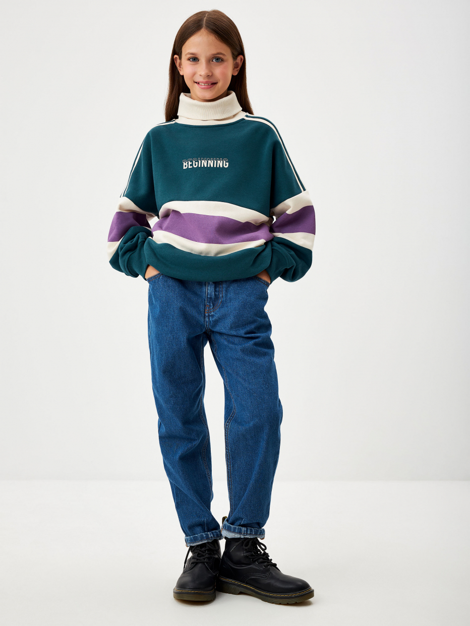 Джинсы Paperbag fit для девочек, фото - 1