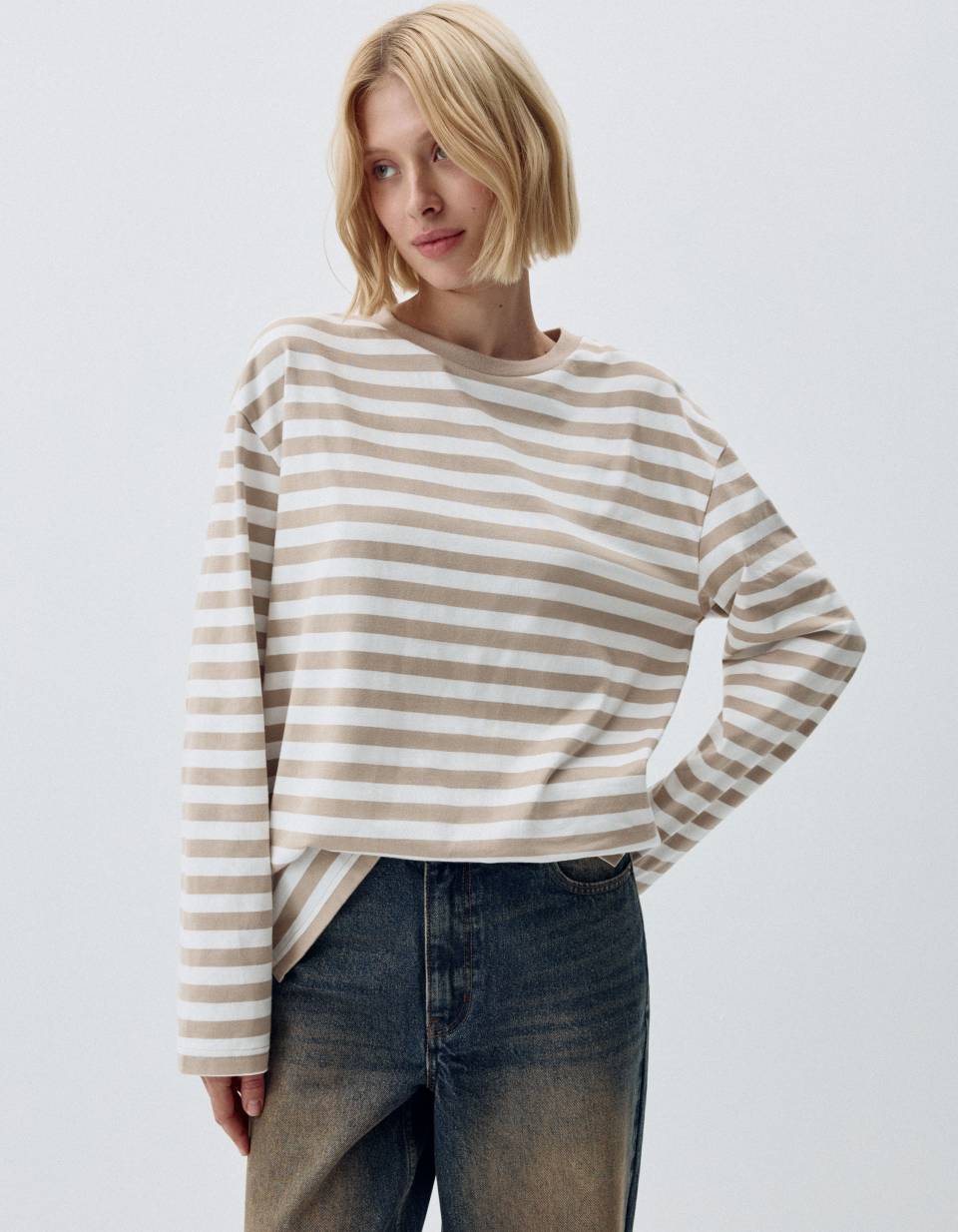 Лонгслив ANNA OVERSIZE FIT