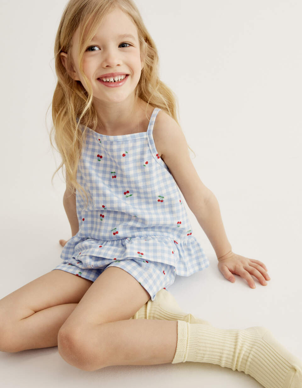 Пижама с принтом для девочек