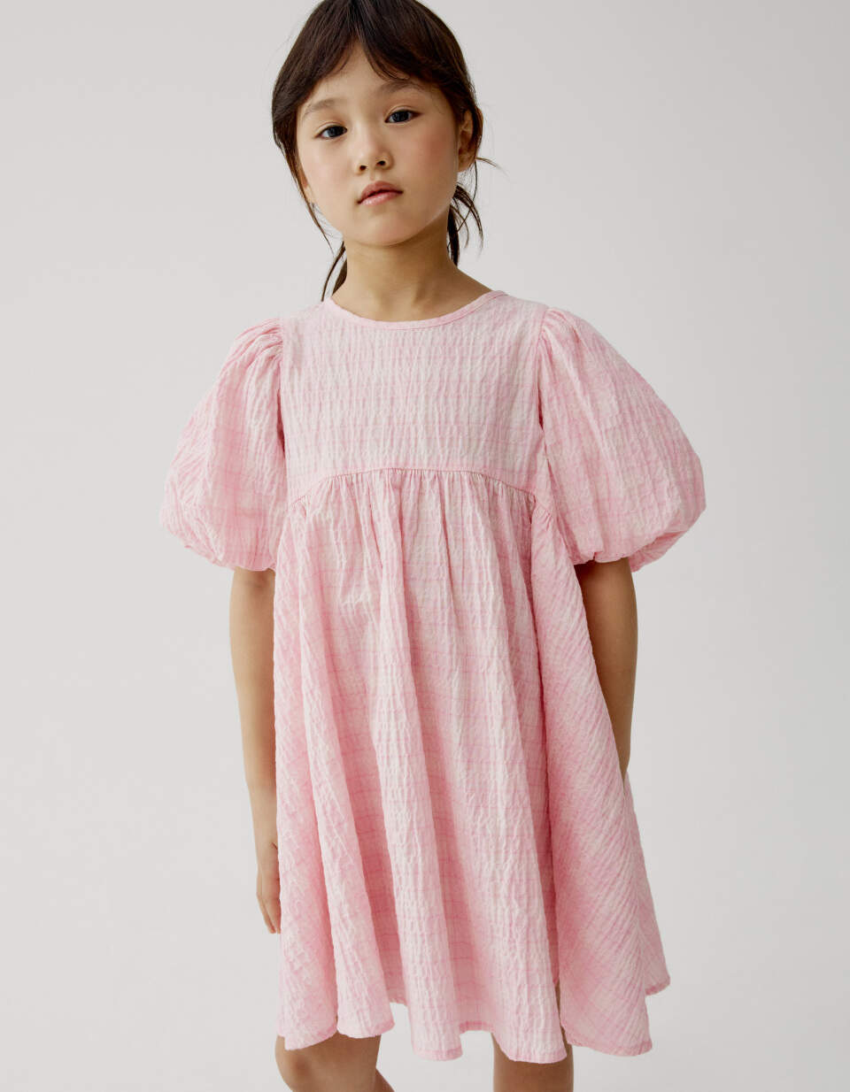 Нарядное платье в полоску для девочек