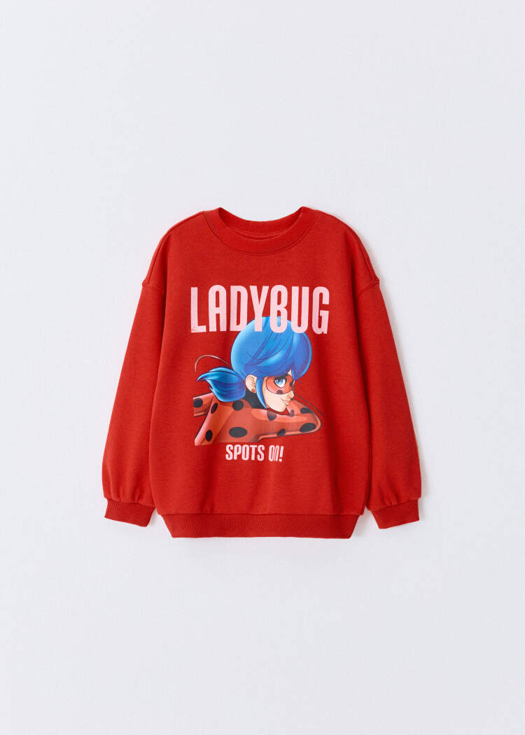 Свитшот с принтом Lady Bug для девочек 