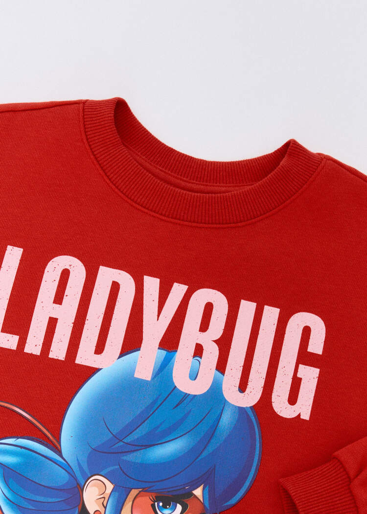 Свитшот с принтом Lady Bug для девочек 