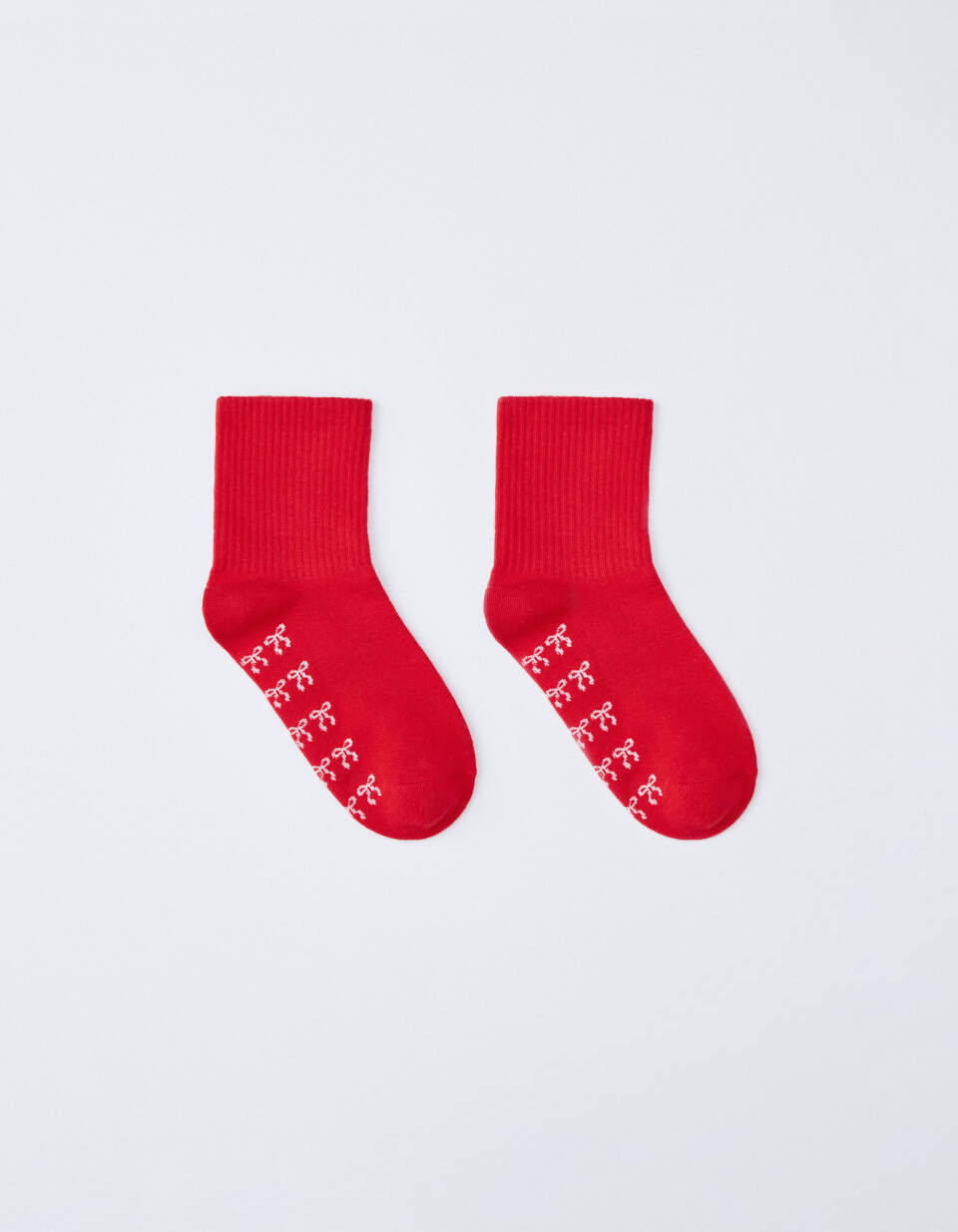 Носки с жаккардовым принтом в рубчик