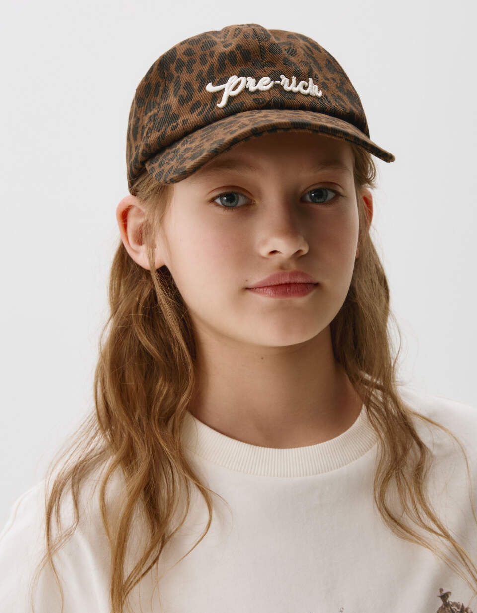 Леопардовая бейсболка для девочек