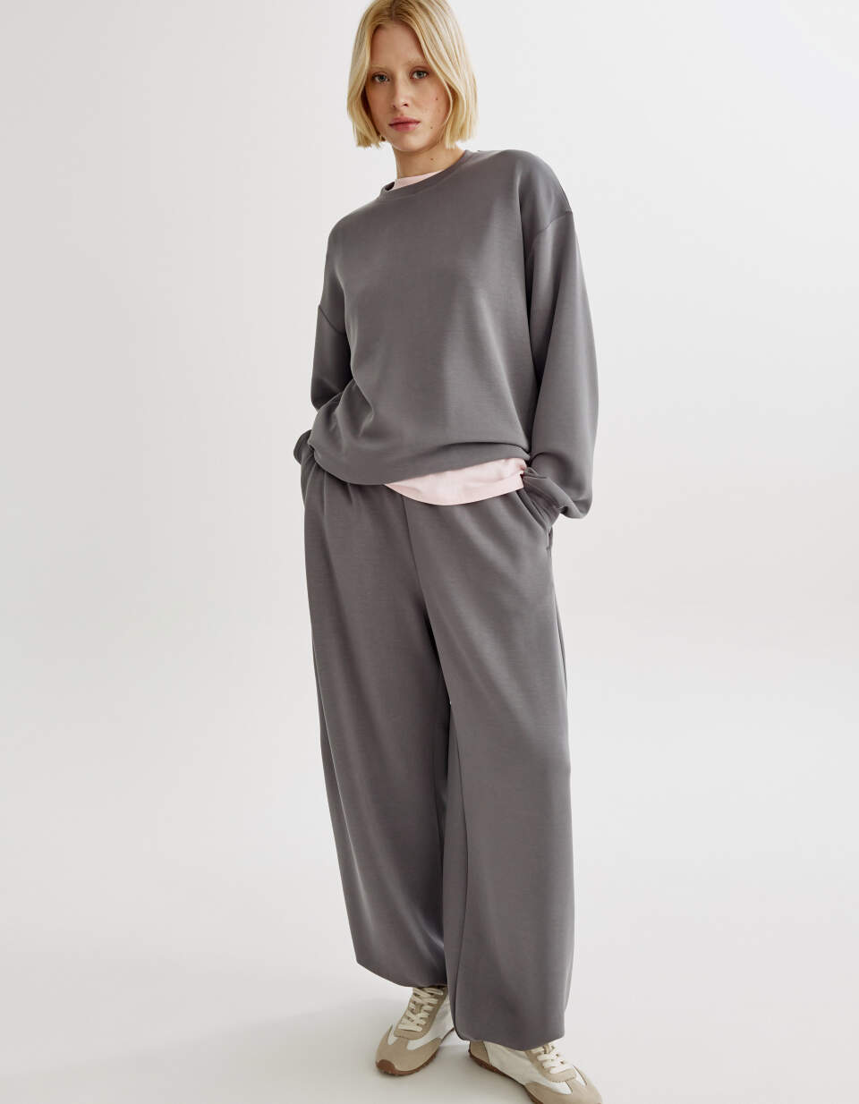 Брюки-аладдины из интерлока