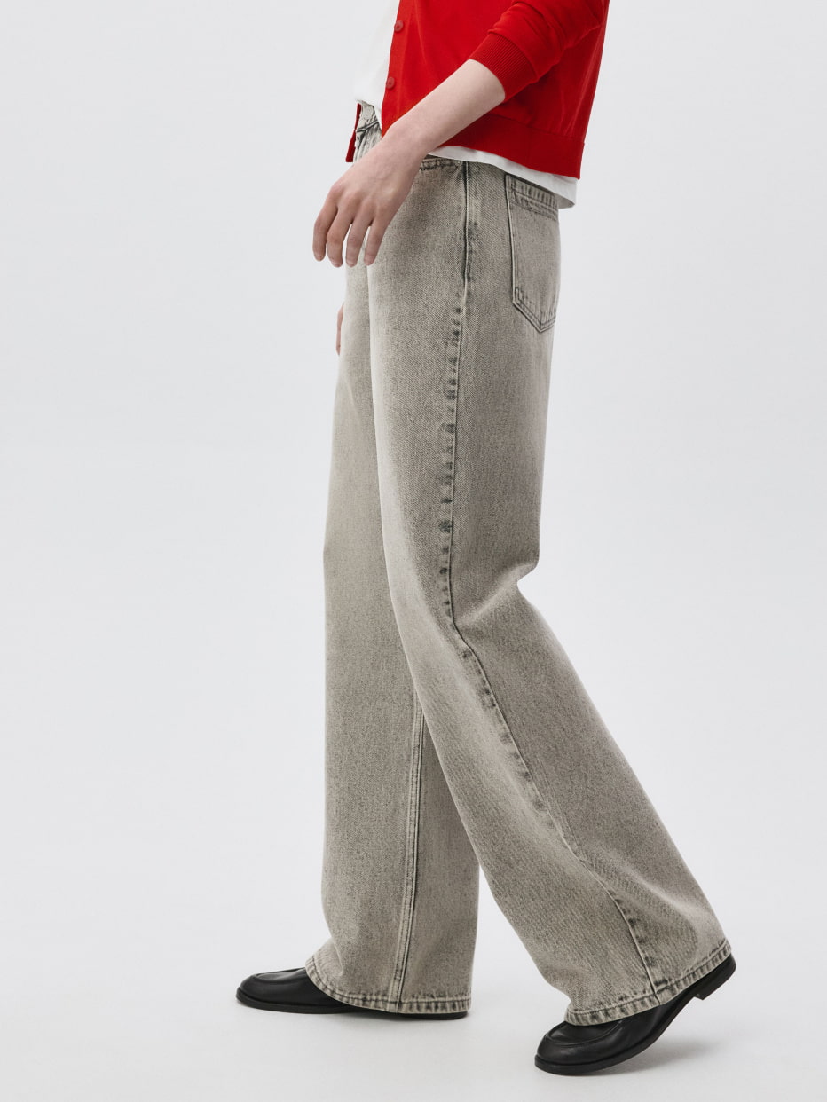 Джинсы WIDE LEG с тинтом, фото - 4