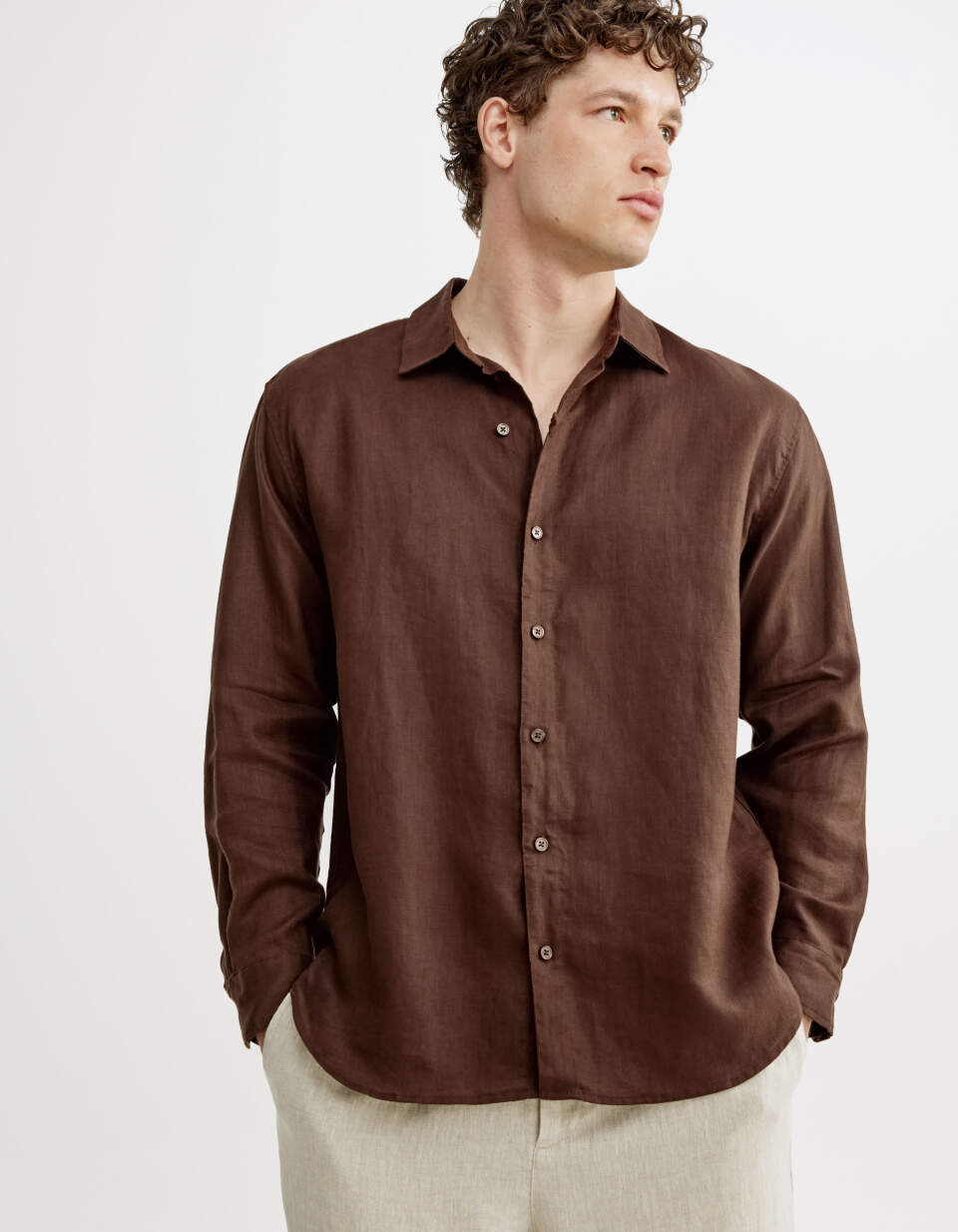 Рубашка из 100% премиального льна