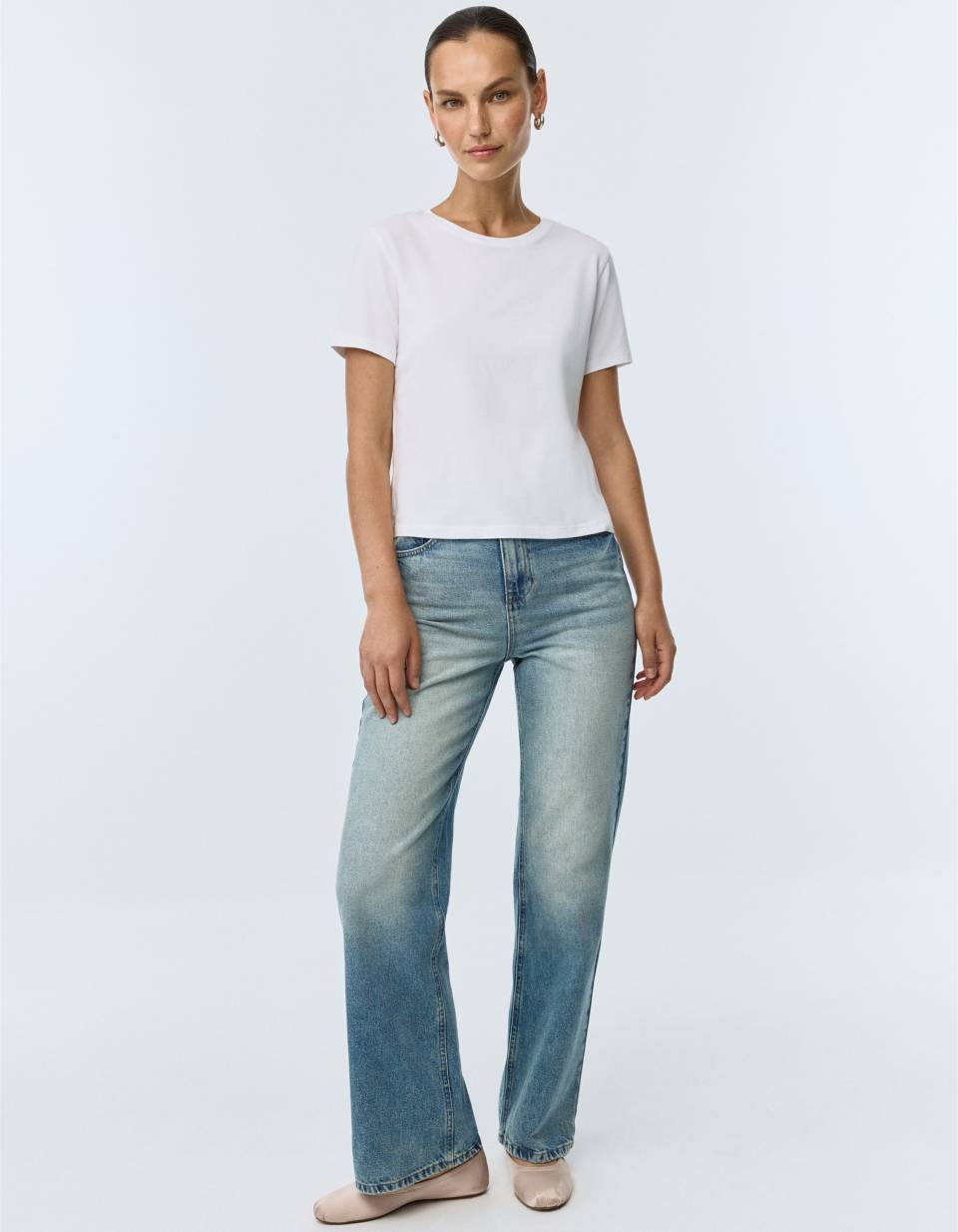 Джинсы 411 WIDE LEG из органического хлопка