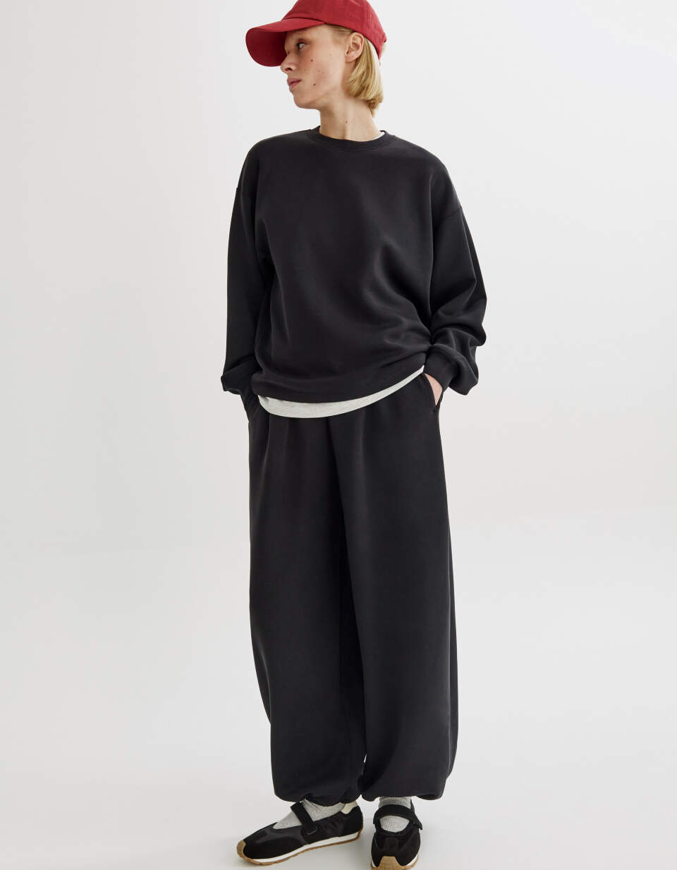 Брюки-аладдины из интерлока