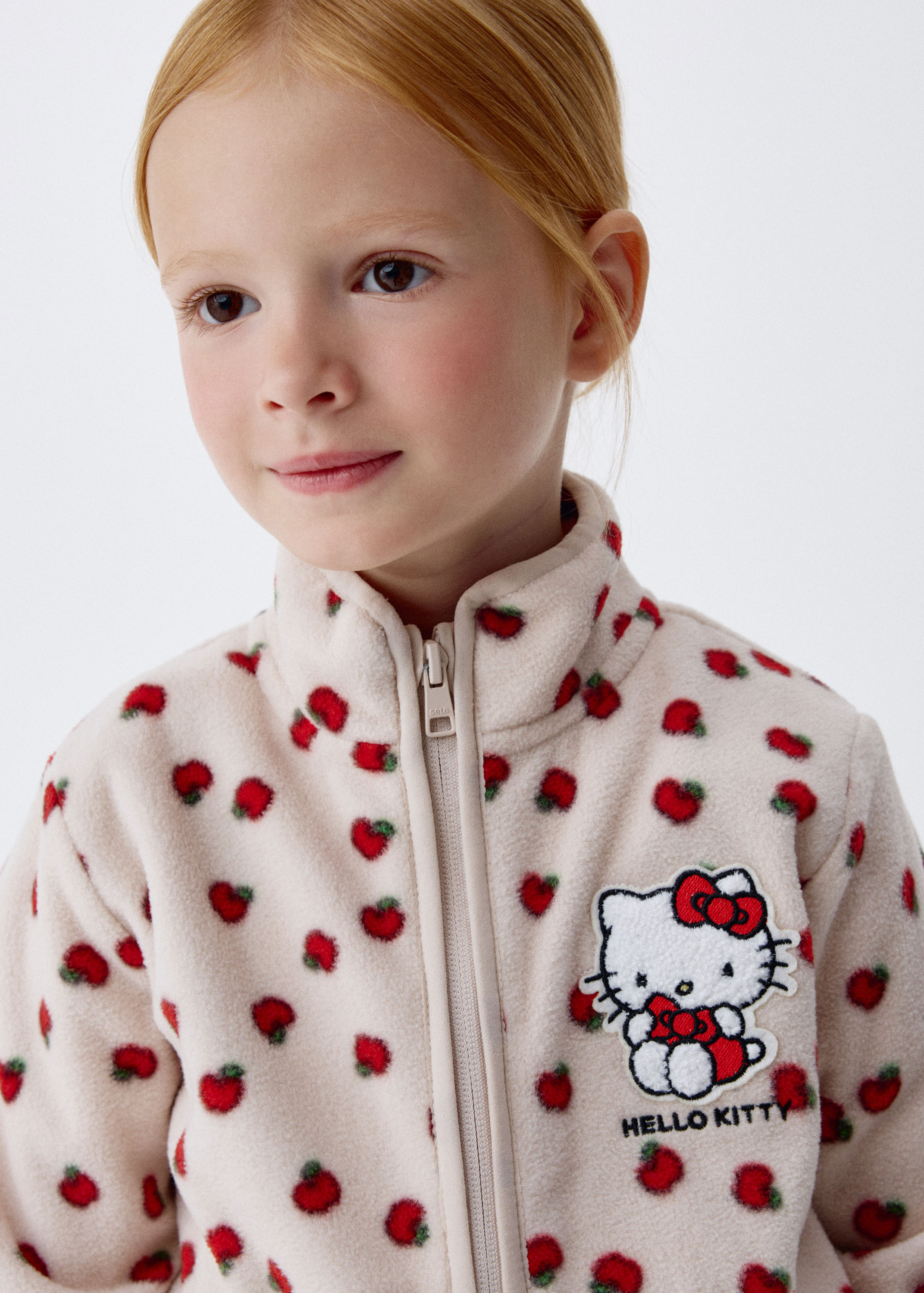 Флисовая толстовка с Hello Kitty для девочек — фото 3