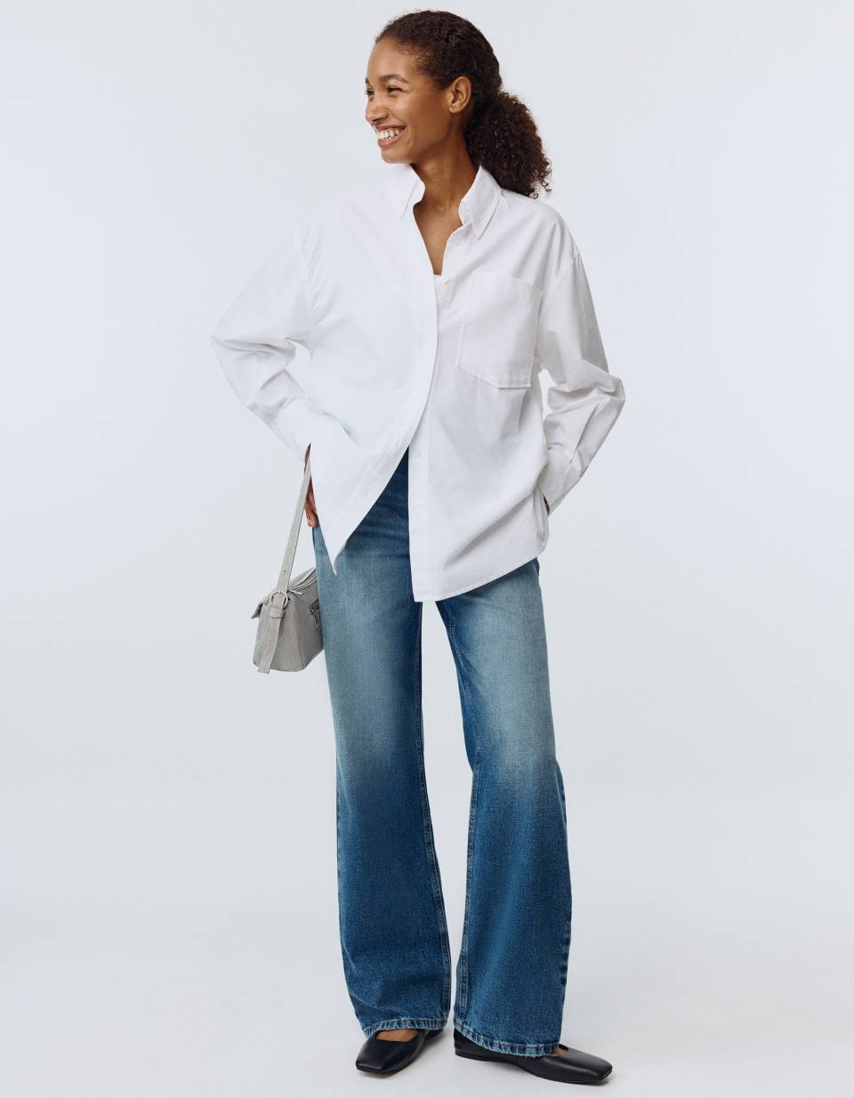 Джинсы 411 WIDE LEG из органического хлопка