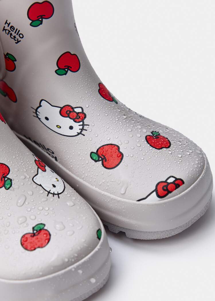 Резиновые ботинки c принтом Hello Kitty для девочек 