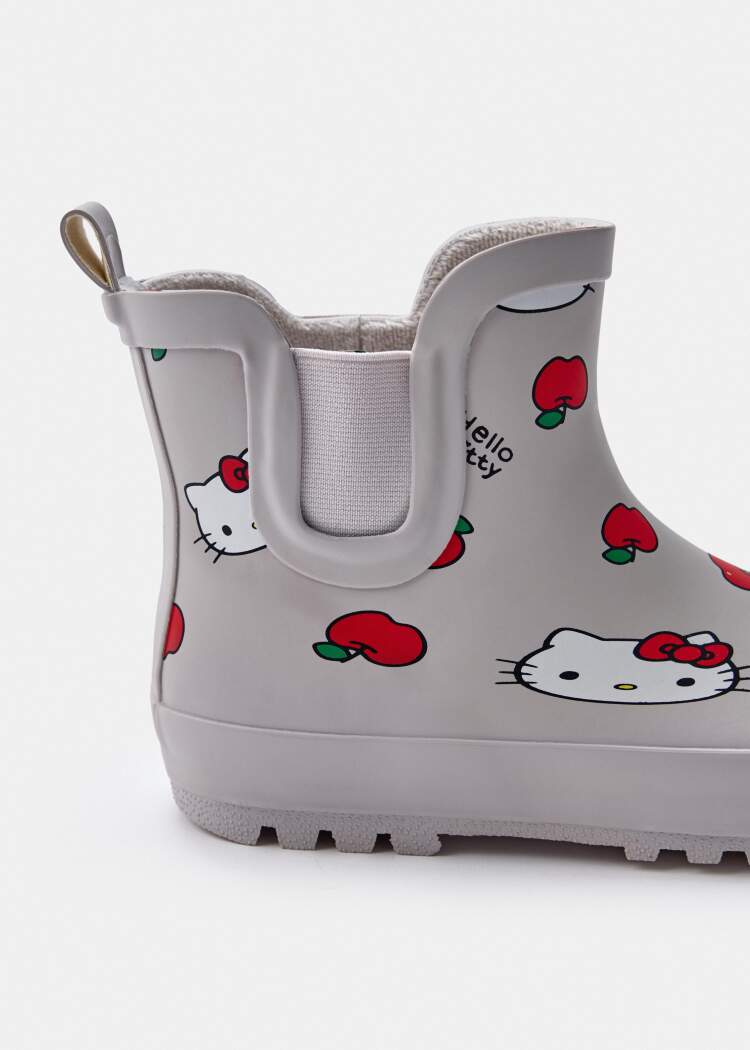 Резиновые ботинки c принтом Hello Kitty для девочек 