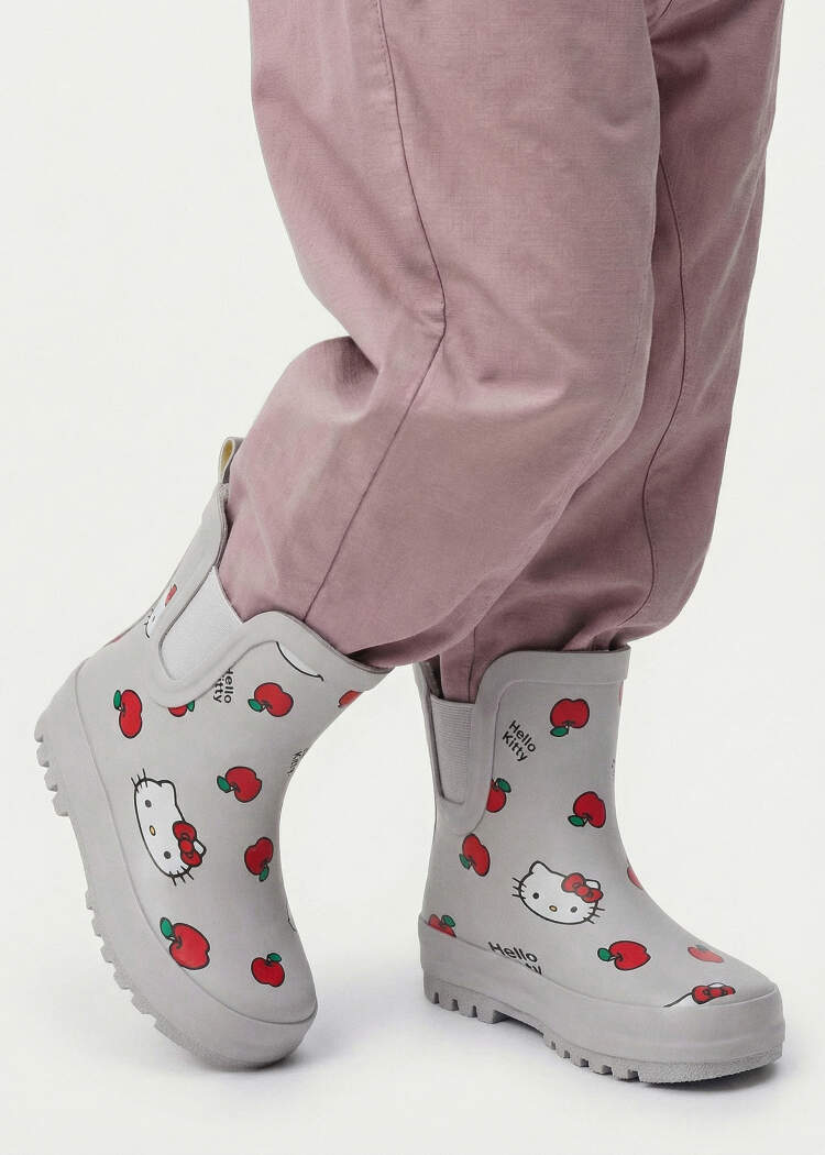 Резиновые ботинки c принтом Hello Kitty для девочек 