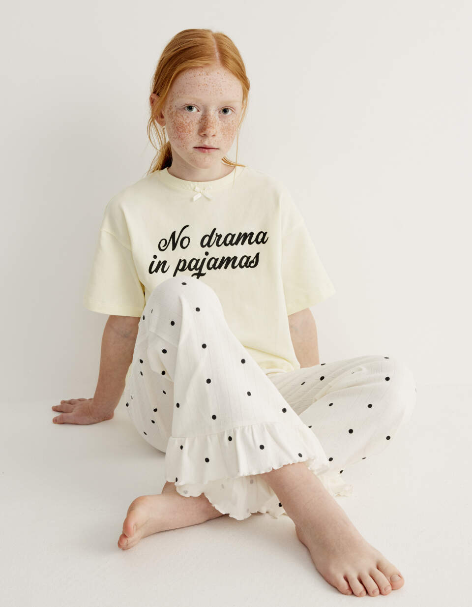 Пижама с принтом для девочек