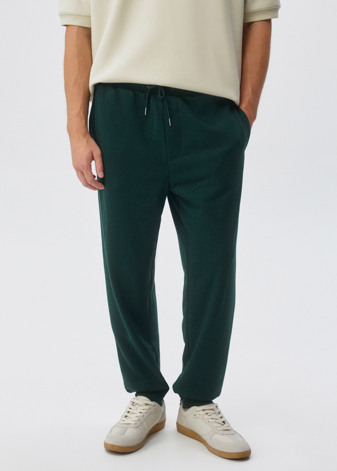 Базовые трикотажные джоггеры со средней посадкой