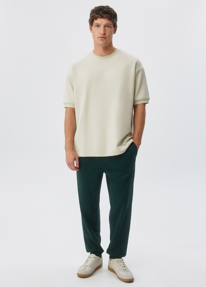 Базовые трикотажные джоггеры со средней посадкой