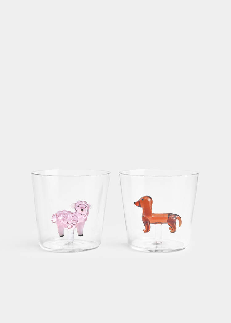 Стакан из стекла с декором детский 