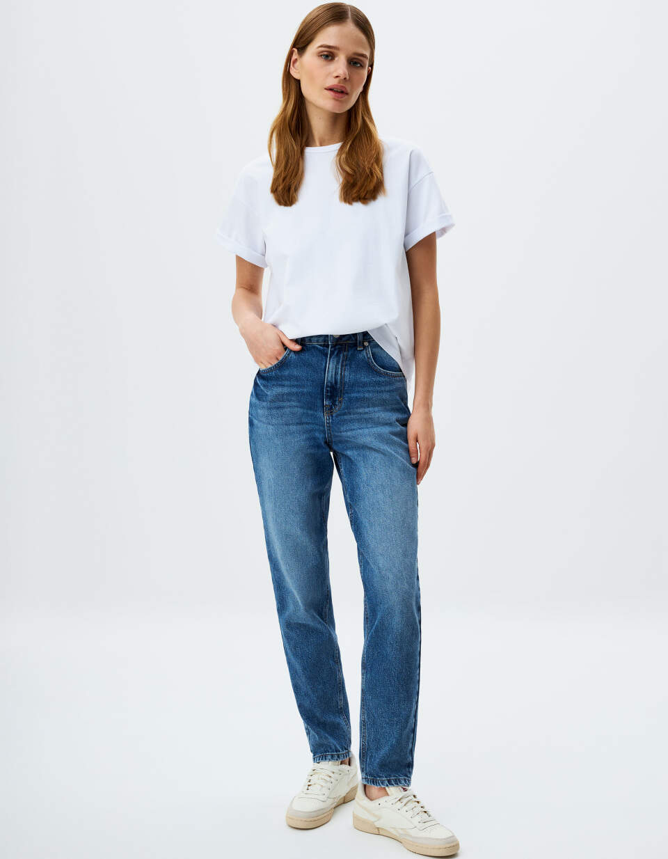 Джинсы 404 MOM FIT из органического хлопка