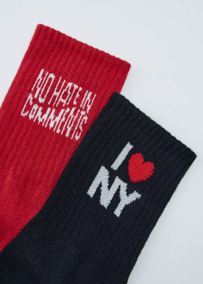 Набор из 2 пар новогодних детских носков