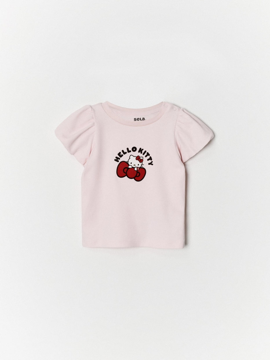 Футболка с принтом Hello Kitty для малышей, фото - 2