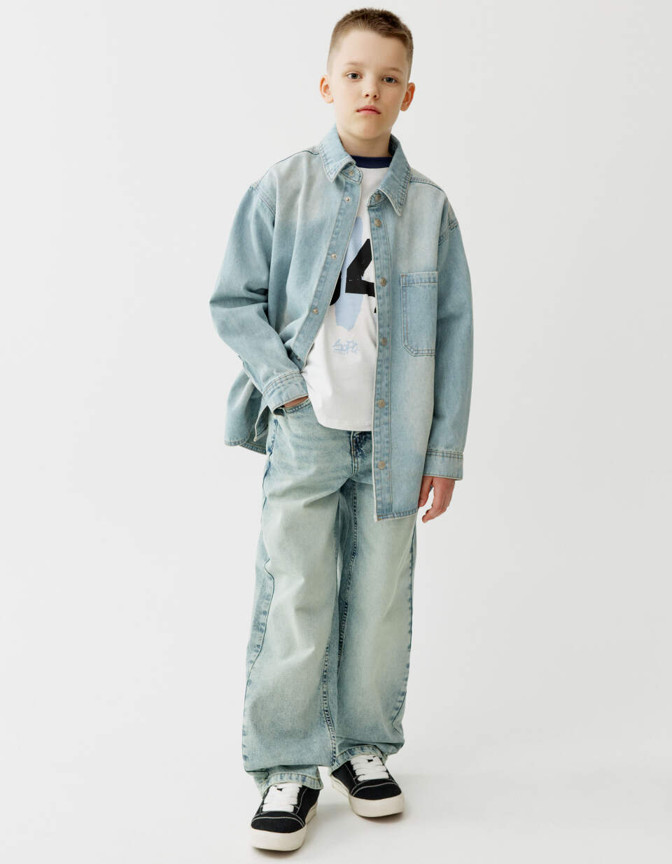 Свободные джинсы багги для мальчиков