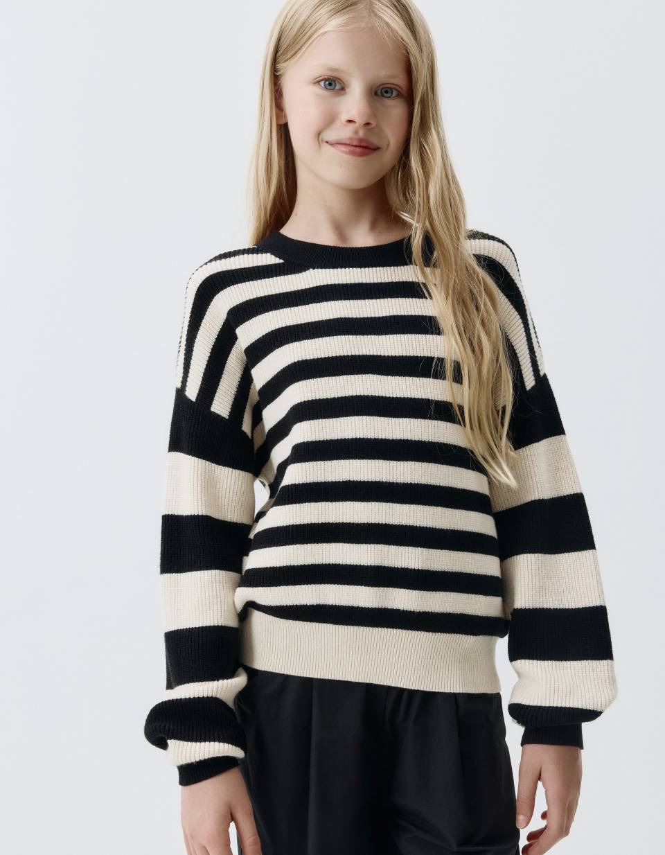 Вязаный джемпер в полоску