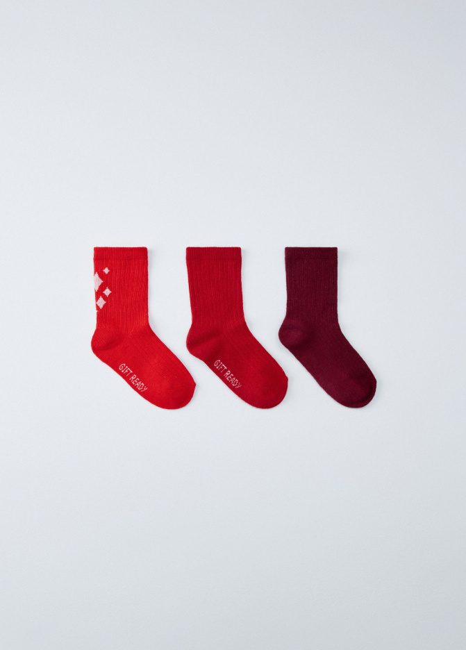 Набор из 3 пар новогодних детских носков