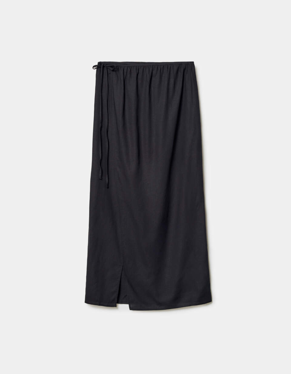 Юбка с запахом из смесового льна