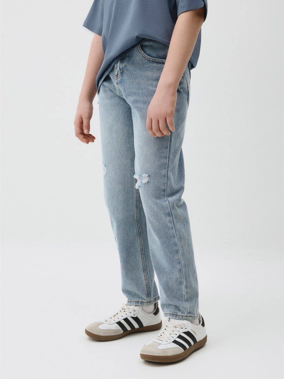 Рваные джинсы Relaxed fit для мальчиков, фото - 2