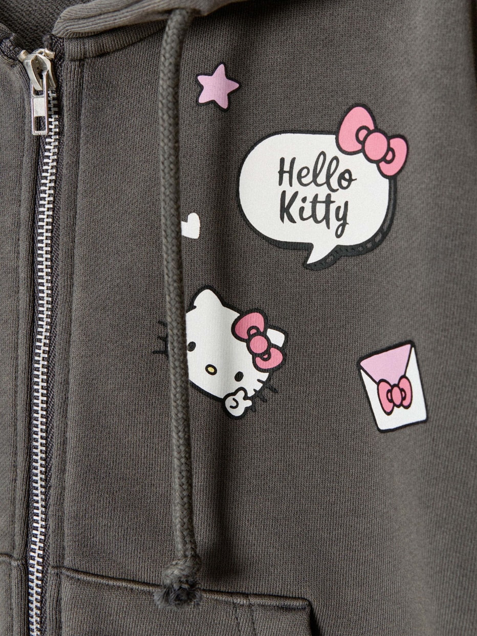 Толстовка с принтом Hello Kitty для девочек, фото - 7