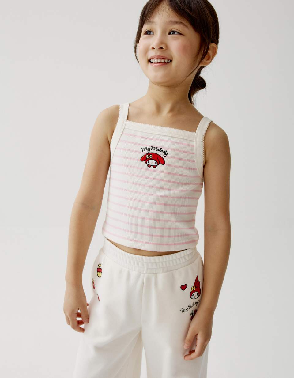 Топ с вышивкой Hello Kitty My Melody для девочек