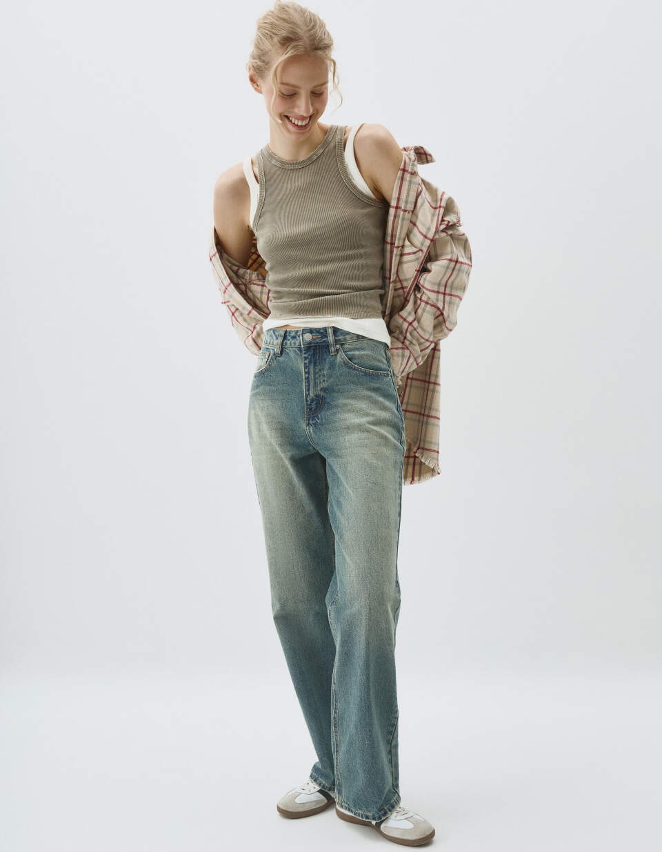 Винтажные джинсы WIDE LEG с высокой посадкой