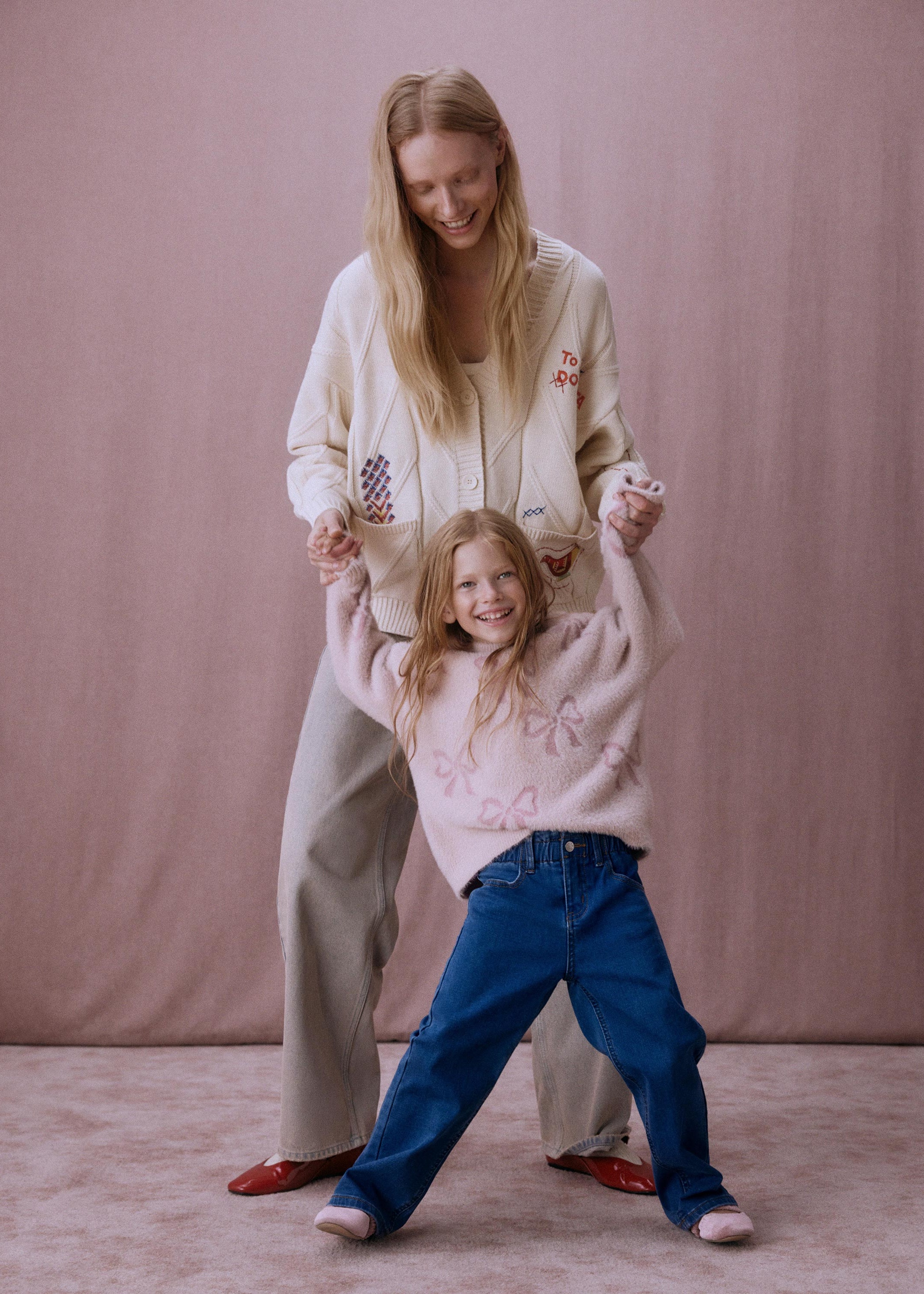 本日限定　LIten Gelato Pants (Melon) サイズ1 marka」MINIMALIST CARDIGAN & SIDE POPING EASY PANTS