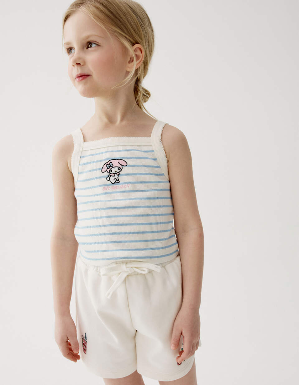 Топ с вышивкой Hello Kitty My Melody для девочек