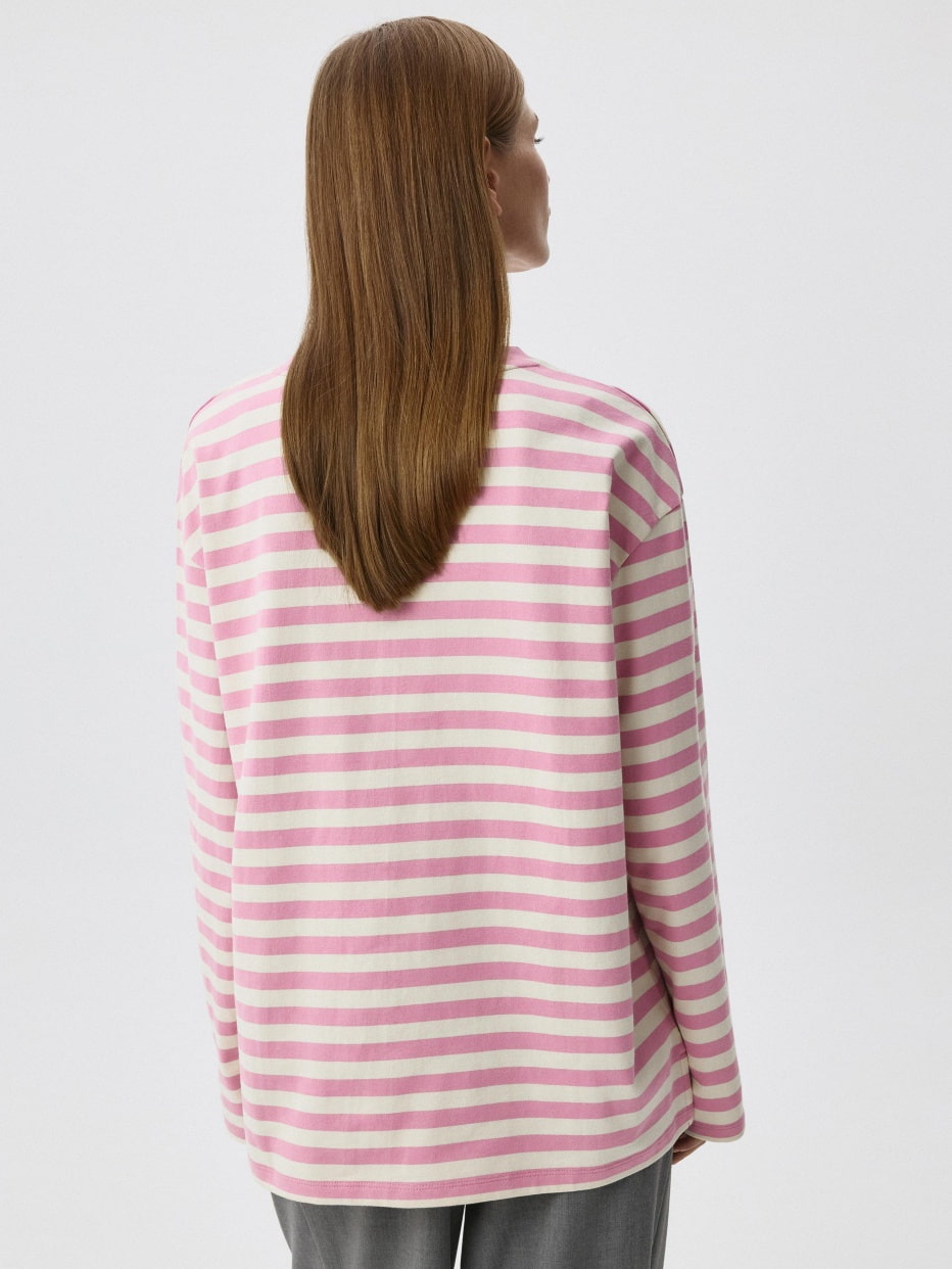 Лонгслив ANNA OVERSIZE FIT с вышивкой, фото - 5