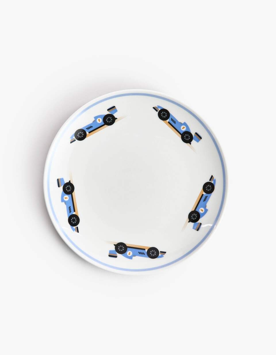 Детская десертная тарелка из фарфора с рисунком