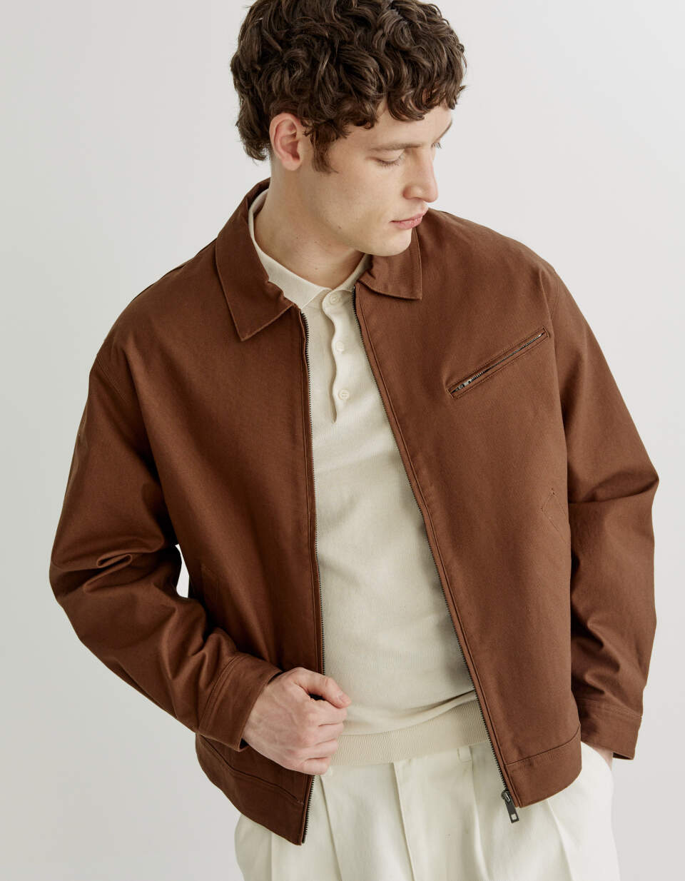 Куртка из смесового хлопка