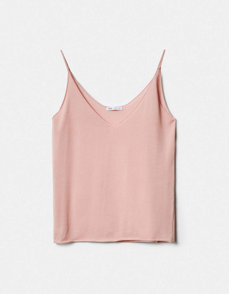 Вязаный топ из смесового лиоцелла с содержанием шелка