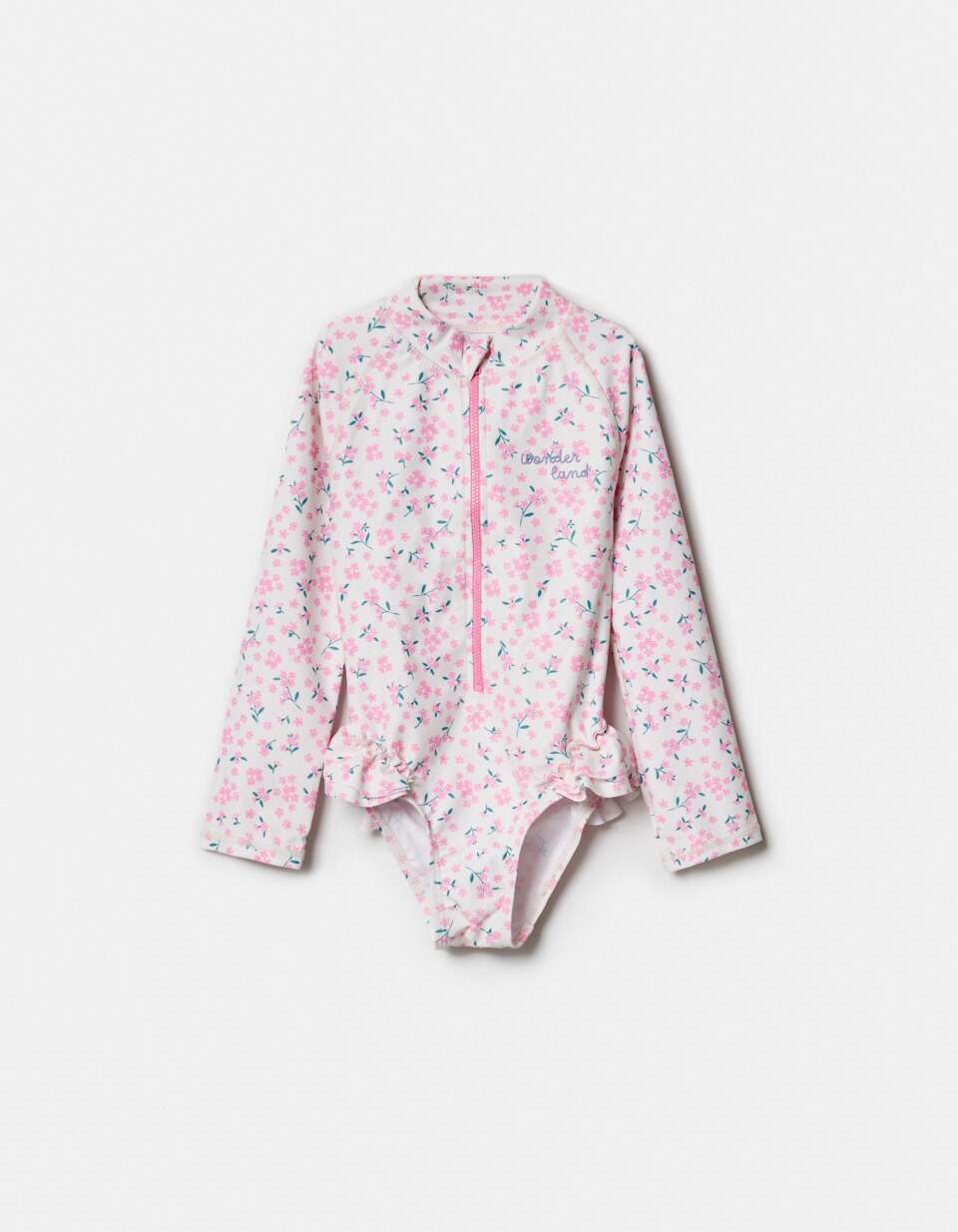 Слитный купальник с длинным рукавом для девочек