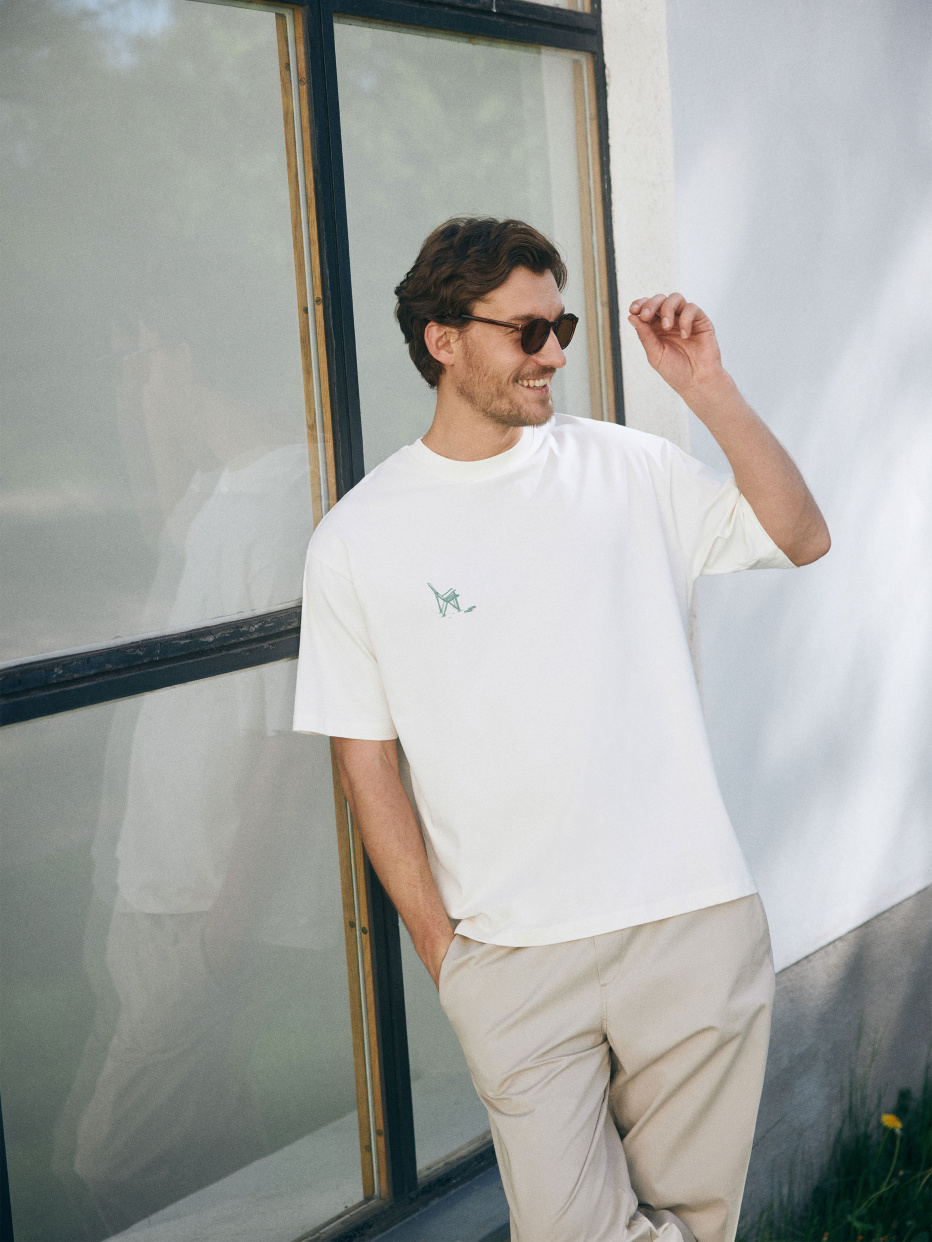 Футболка RELAXED FIT с принтом, фото - 1