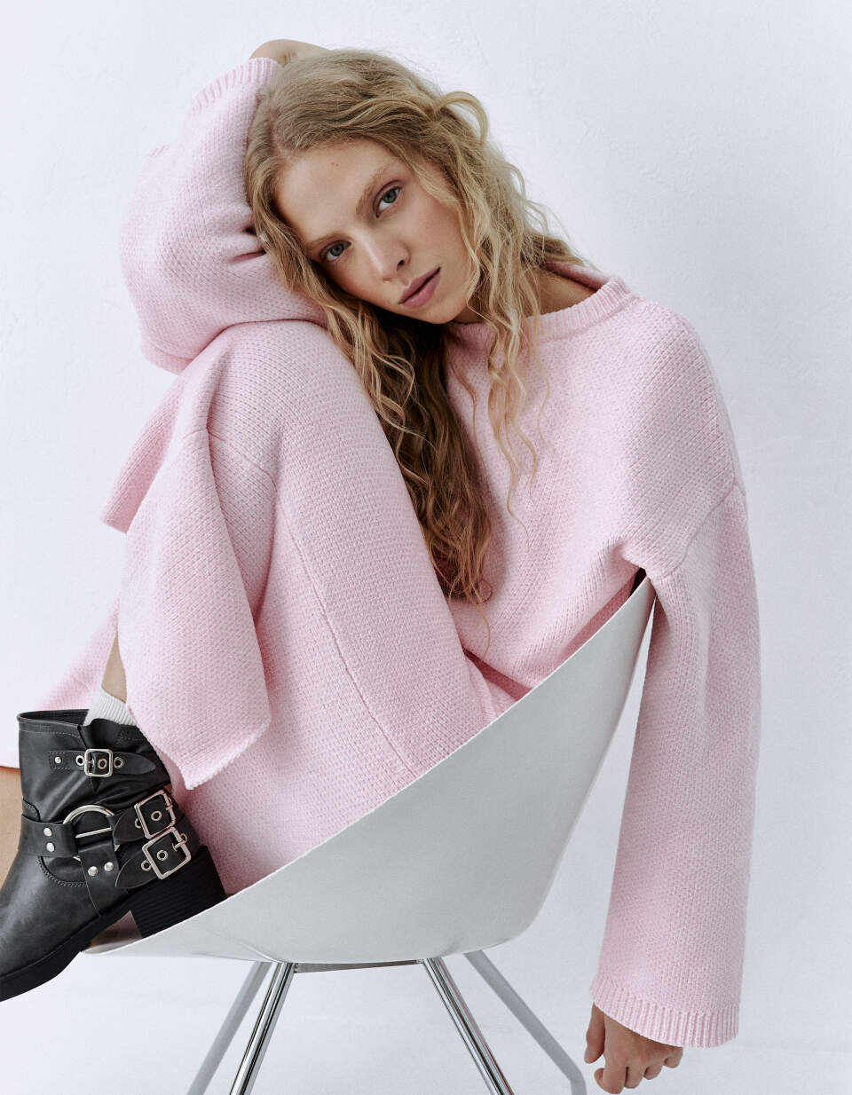 Вязаная юбка макси