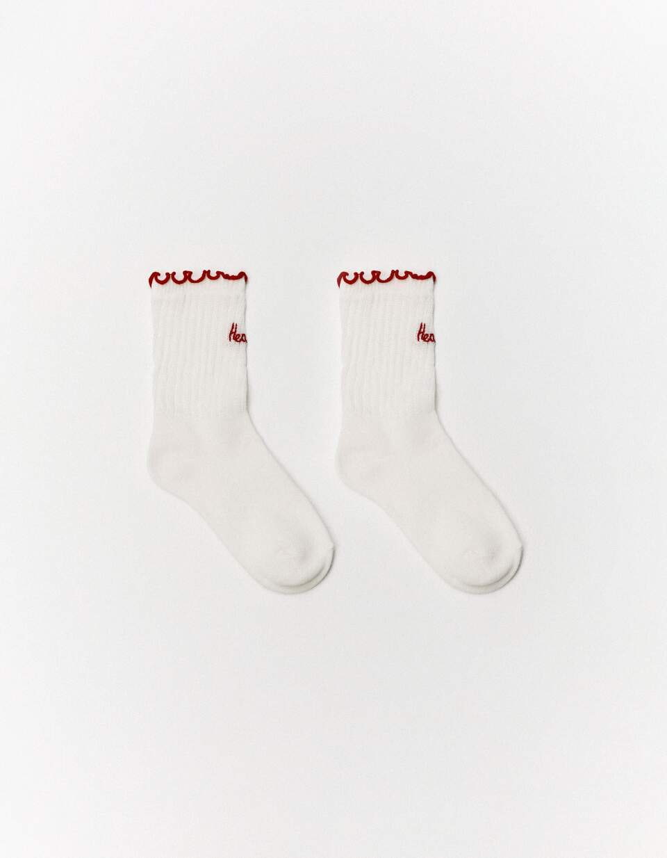 Длинные носки с вышивкой для девочек