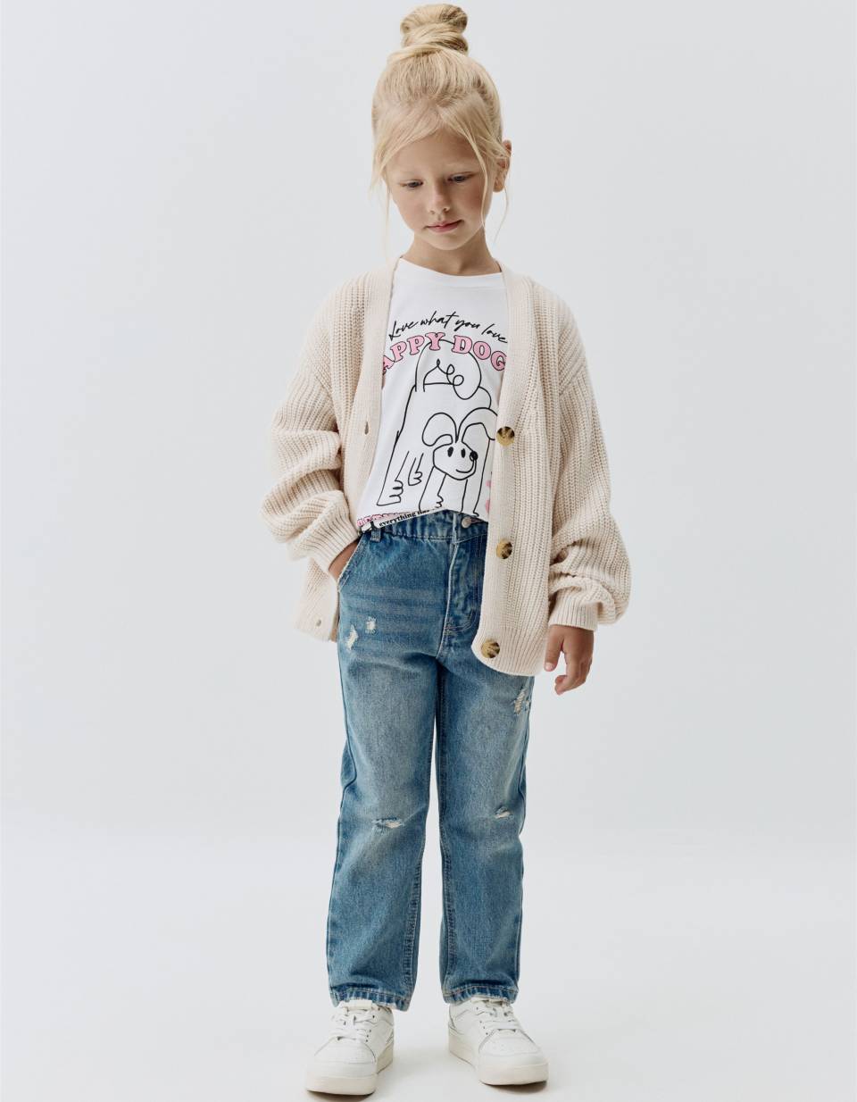 Джинсы Mom fit для девочек