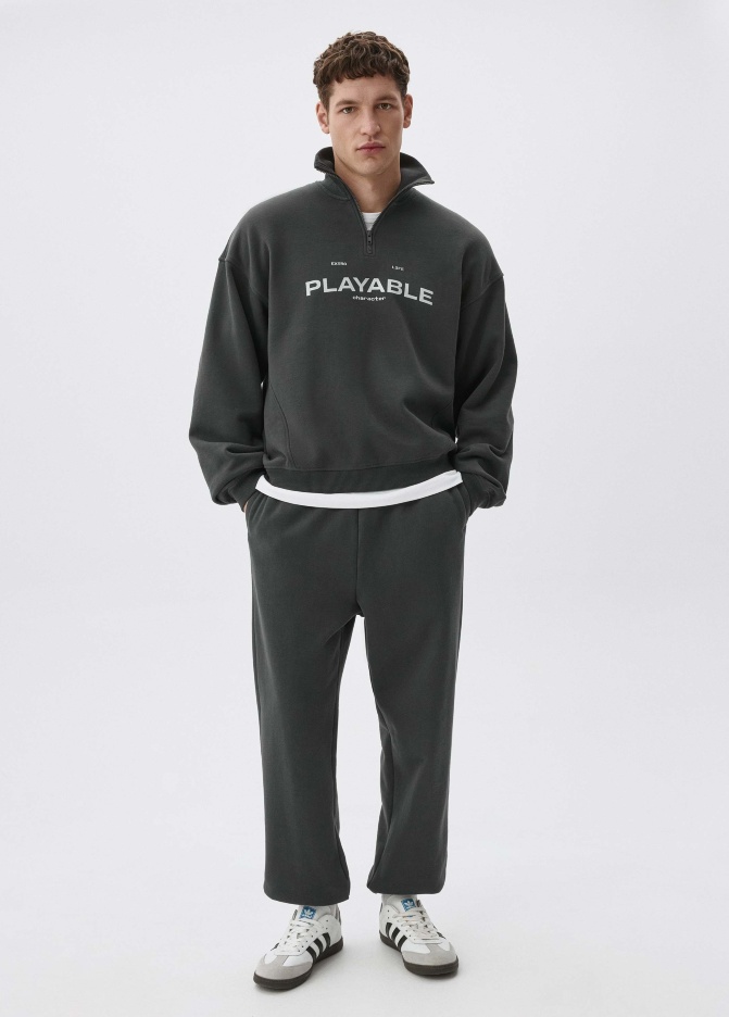 Джоггеры из футера с начесом