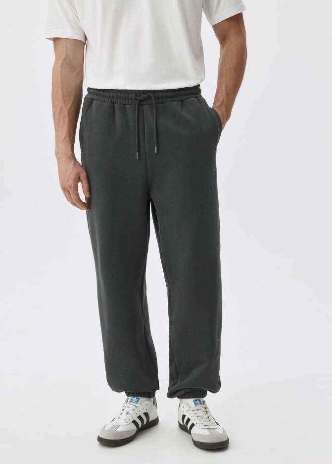 Джоггеры из футера с начесом