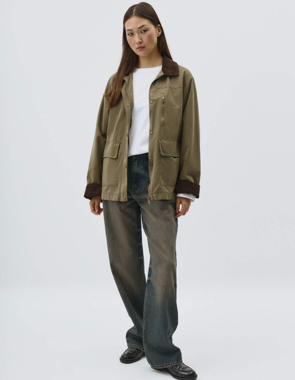 Джинсы Straight Fit с тинтом