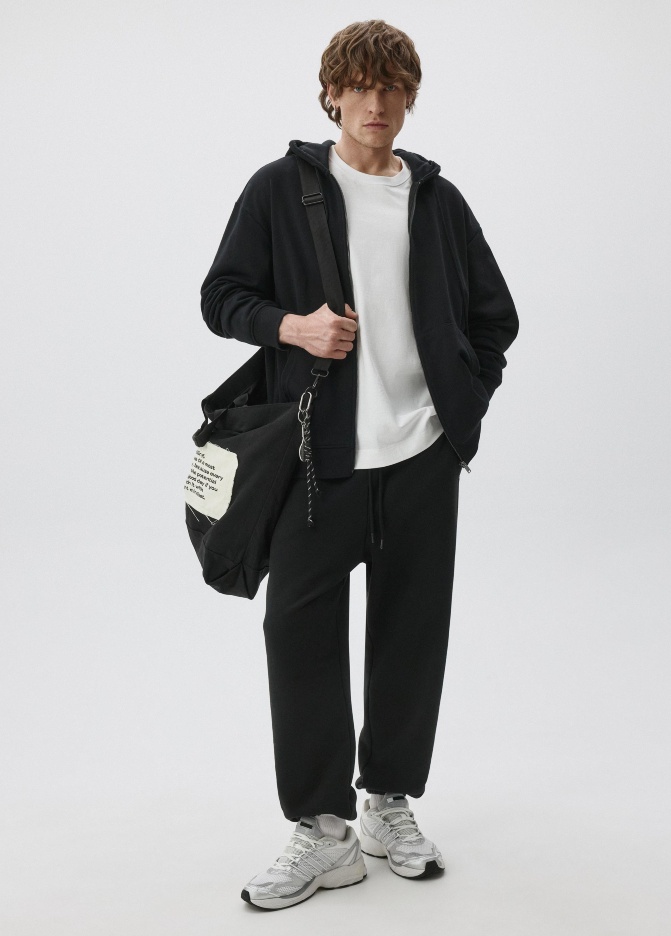 Джоггеры из футера с начесом