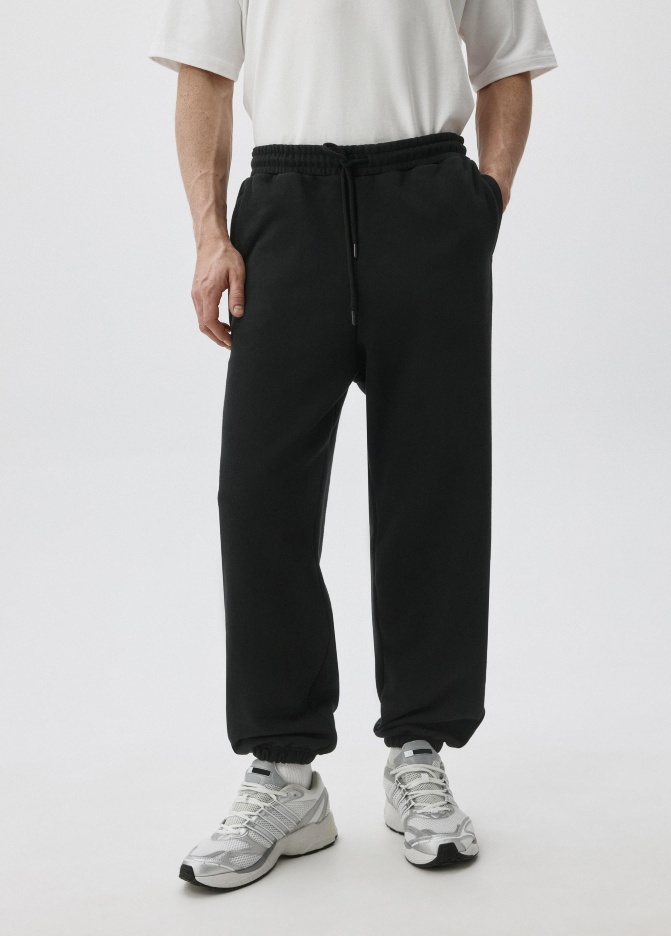 Джоггеры из футера с начесом