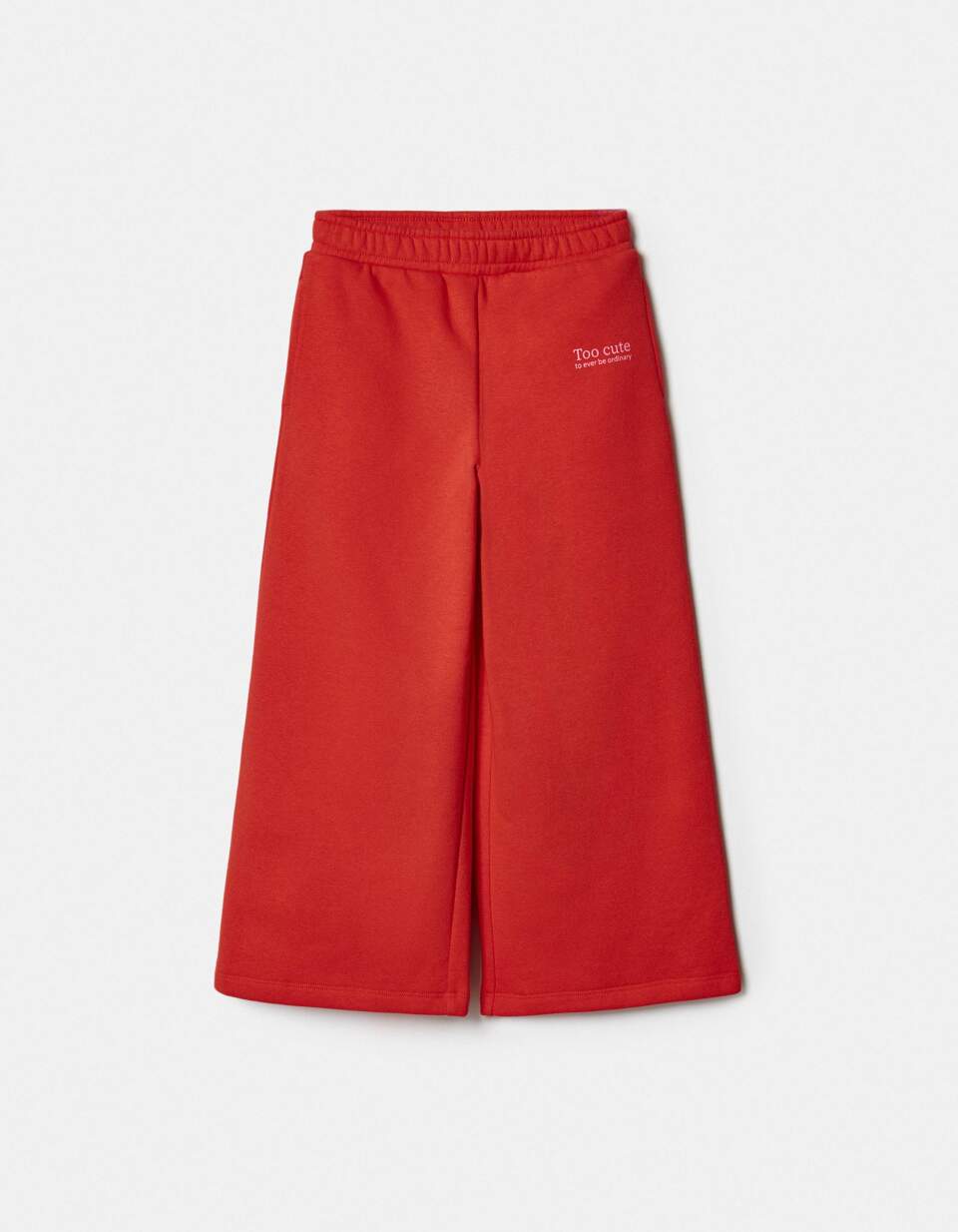 Широкие брюки с  принтом для девочек